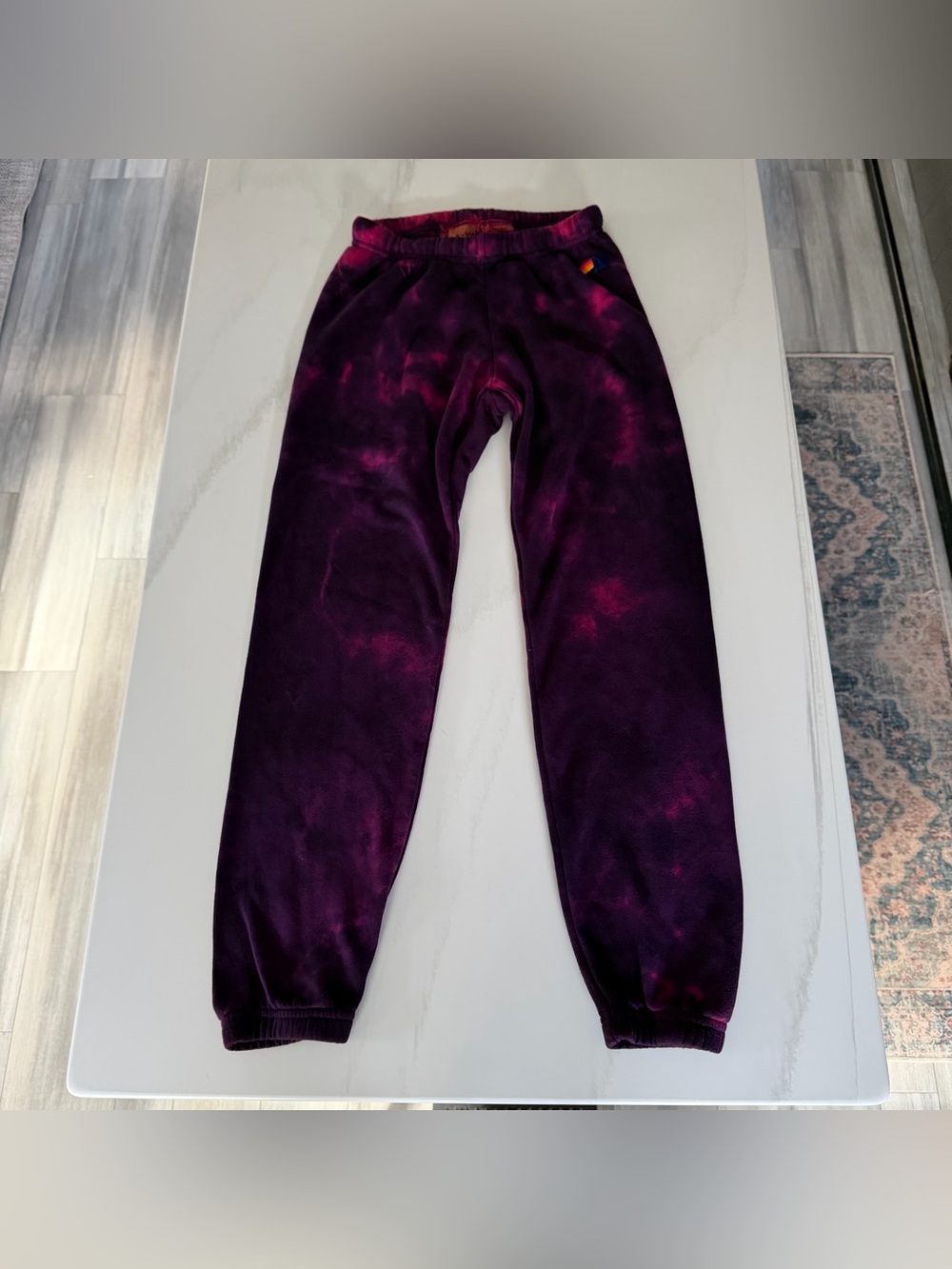 Aviator Nation Women’s Purple and Pink Tie-Dye Sweatpant Joggers